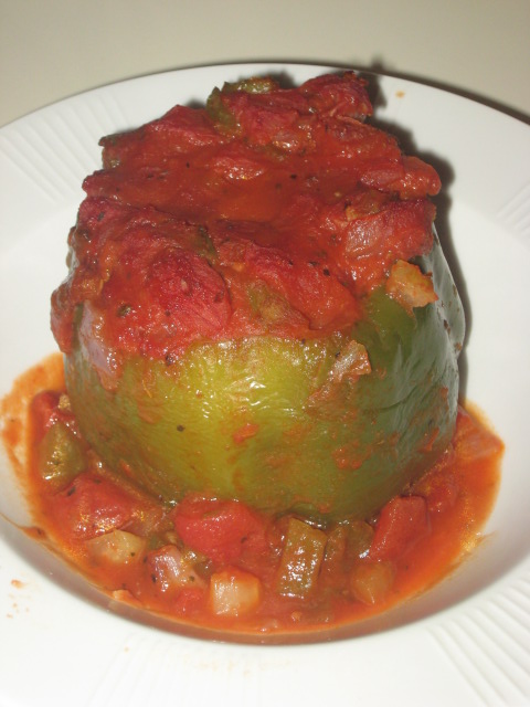 Stuffed Green Peppers with Quinoa