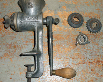 old fashioned meat grinder